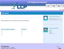 Tablet Screenshot of lcpengenharia.com